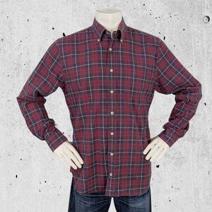 Gant The Hugger Shirt Size XL Red Plaid
